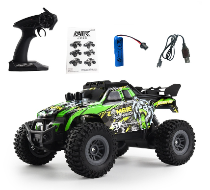 iBliver Rc Cars 1:18 Scale All Terrain Remote Control Car 2Wd 2.4 Ghz Off Road High Speed Monster Truck Racing With Rechargeable Battery Xmas Gifts For Kid And