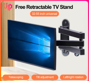 14-55 Inch Retractable TV Stand Wall Bracket Wall Mount Stand Adjustable Bracket For LED TV