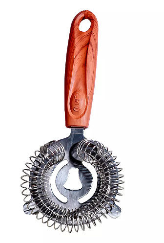 SLIQUE Premium 18/8 Stainless Steel Filter Bakelite Wooden Finish Handle Kitchen Essential