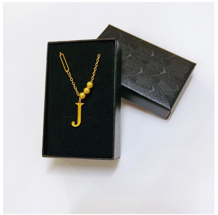 YH 26Letter Alphabet pendant fashion lnitialt Letter necklace for Women J