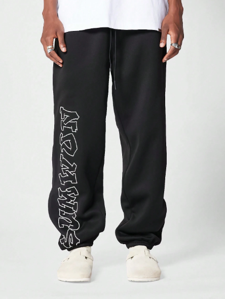 SUMWON Oversized Jogger Pant With Side Graphic