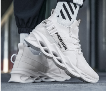 Unisex Sports Shoes Men's Rubber Shoes Couple Thick-soled Height-increasing Shoes White Women's Shoes Sneakers 36-46