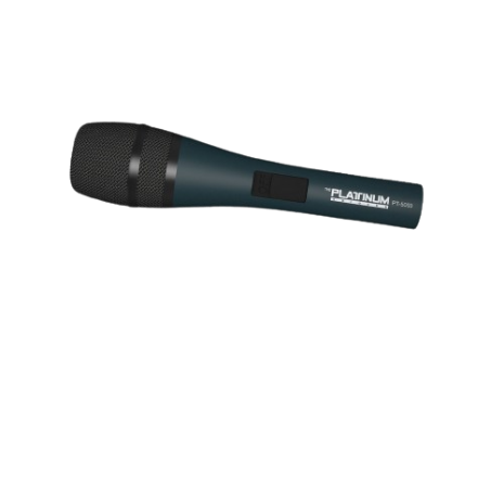 Platinum Karaoke PT-5000 Wired Microphone - Dark Steel Blue
