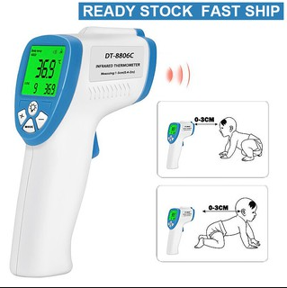 Non-Contact Infrared Thermometer Forehead Body Temperature with Fever Alarm for Adult and Baby
