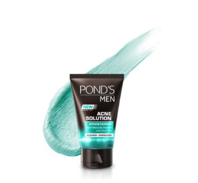 Ponds Men Acne Solution Antibacterial Anti Acne Face Wash For Clearer And Energized Skin 100G