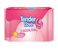 Tender Love  Sweet delights Cleansing Wipes 80's