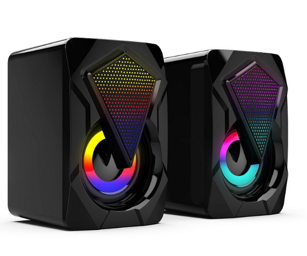 Computer Speaker USB Colorful Lighting Effect RGB Gaming Laptop PC Speaker for Laptop