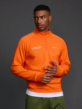 Basketball Men's Casual Letter Print Zip-Up Sports Sweatshirt, Spring Autumn