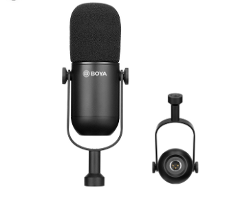 Boya BY-DM500 Dynamic Professional Microphone Cardoid Mic Special Designed for Studio Broadcasting Instrument Recording