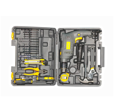 Lotus Impact Drill with 22pcs DIY Tool Kit 13MM LTHD650XL - Power Tool Set