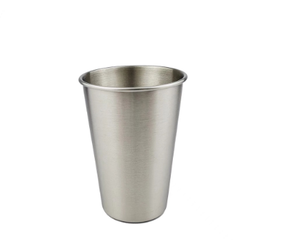 Stainless Steel Cups silver Metal Mugs Delicate Water Cup stainless baso cup