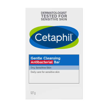Cetaphil Gentle Cleansing Antibacterial Bar Soap 127G