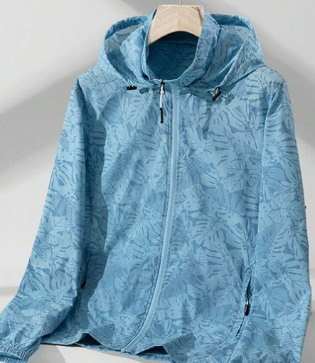 Men's Sun Protection Jacket, Super Breathable Thin Ice Silk Outdoor Skin Coat, Fishing Summer Shirt