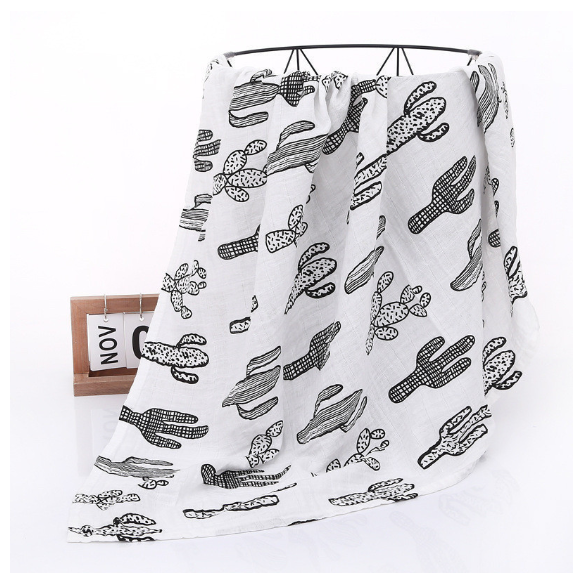 Summer Baby Blanket Muslin Gauze Breathable Sleep Swaddle Wrap Infant Quilt For Baby Bib S12
