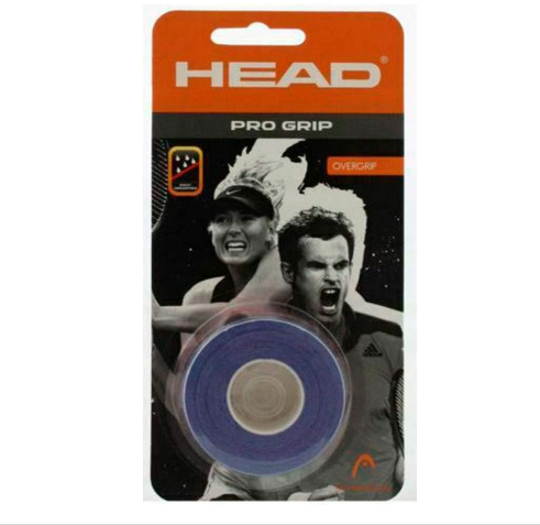 HEAD Pro Grip Racquet Overgrip - Tennis Racket Grip Tape Roll, Blue