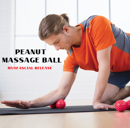 Peanut Massage Ball Foot Sole Shoulder Neck Muscle Relaxation Fitness Fascia Ball Stab Ball Yoga