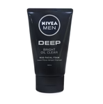 Nivea Men Deep White Oil Clear Mud Foam Face Cleanser for Men 100g