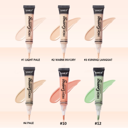 SANIYE 6 Color Facial Concealer Blemish Cream R1072N