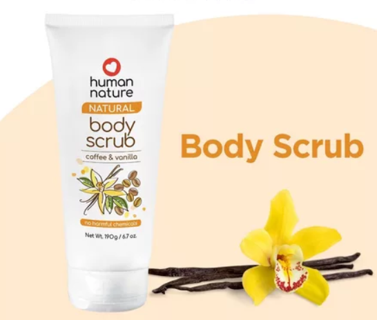 Human Nature Coffee & Vanilla Body Scrub 190g