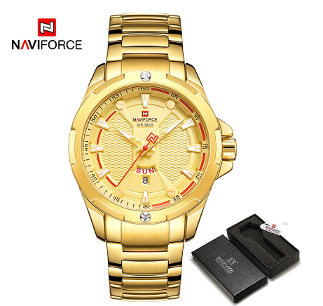 Naviforce NF 9161 Men Top Brand Luxury Analog Stainless Steel Waterproof Quartz Wristwatch 004