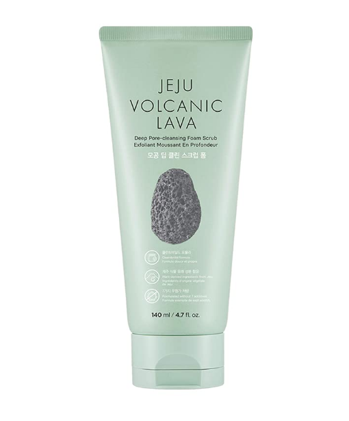 The Face Shop Jeju Volcanic Lava Deep Pore Cleansing Foam Scrub