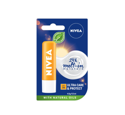 NIVEA Lip Ultra Care and Protect Lip Balm with SPF 30, 5.5ml