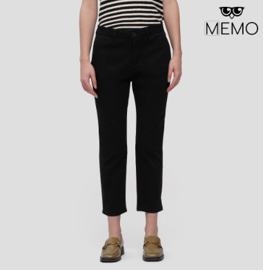 Memo Slim Trousers With Belt For Women Black/Khaki/Olive