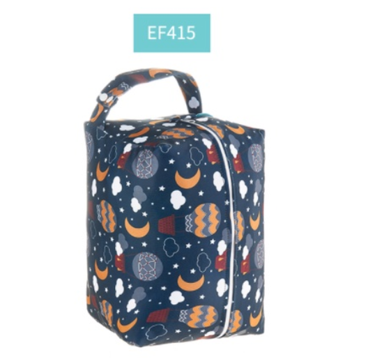 Happyflute Baby Cloth Diaper Bag Waterproof Washable Reusable Wetbag Fashion Diaper Pods Can Hold 5-10Pieces AIO Diapers S1