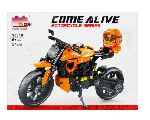 Pingao Blocks 30019 Come Alive Motorcycle Series 578 Pcs Blocks