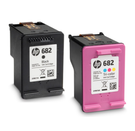 HP 682 BLACK / TRI-COLOR ORIGINAL INK CARTRIDGE