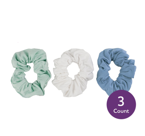 Goody Planet Organic Bamboo Hair Scrunchies, 3ct