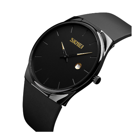 Skmei 1509 Woman Fashion Quartz Watch Unisex Waterproof Calendar Watches watch for women BLACK