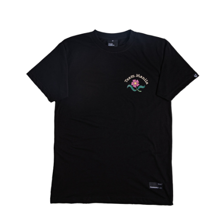 TEAM MANILA FLOWER MARKET TSHIRT BLACK
