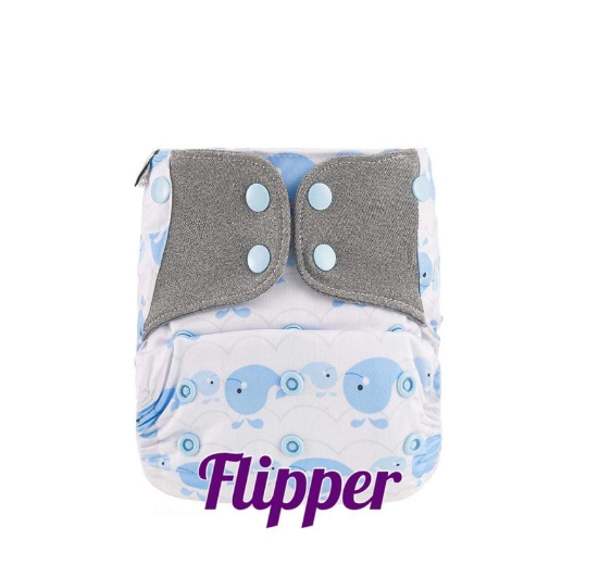 Booldeet Posh Cloth Diaper Newest Prints with 4-Layer Contoured Microfiber Insert S49