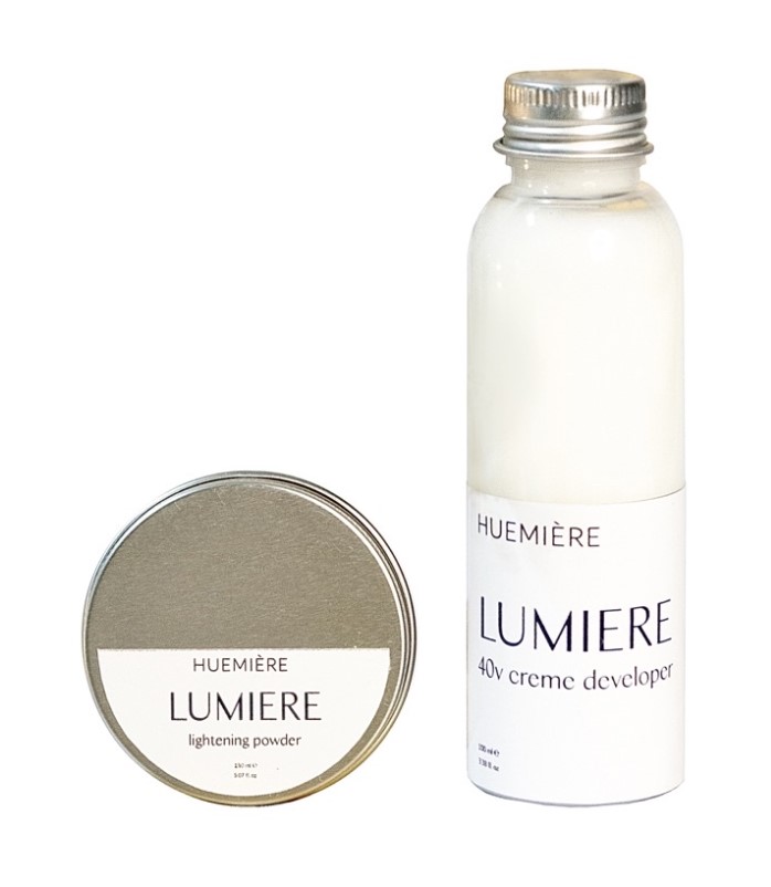 Huemiere Lumiere Lightening Kit 9percent Developer 120ML & Bleaching Powder 60G