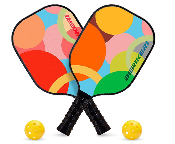 Pickleball Paddles Set of 2 - USAPA Pro Pickle Ball Rackets Set with Balls & Bag