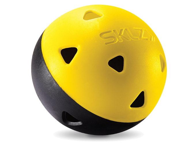 SKLZ Limited-Flight Practice Impact Golf Balls, 12 Pack,Yellow
