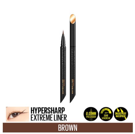 Maybelline Hypersharp Extreme Eyeliner Liquid Pen Brown Ultra Precise