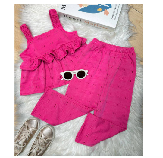 Sophia Gingham Fashion OOTD Terno for Kids-Girls D13