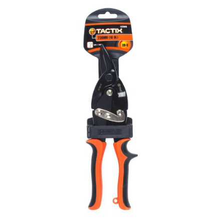 Tactix ME273015 Aviation Right Cut Tin Snip (Black/Orange)