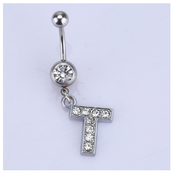 Body Piercing Drop Dangle Belly Button Rings Navel 26 Letter Ring Jewelry Sexy T