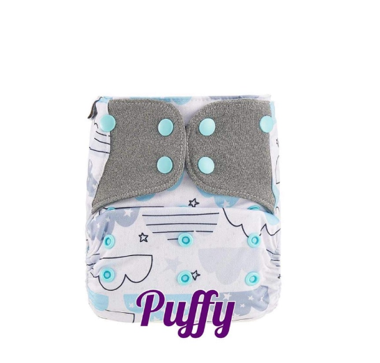 Booldeet Posh Cloth Diaper Newest Prints with 4-Layer Contoured Microfiber Insert S45
