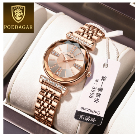 POEDAGAR luxury watches for women sale water proof original Ultra-thin korean style elegant stainless steel Watch ROSEGOLD