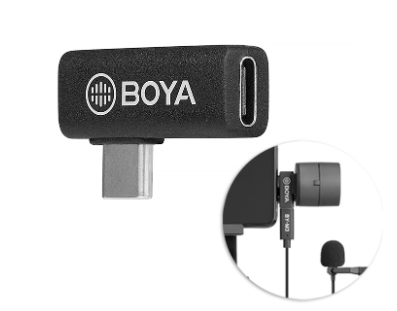 Boya BY-K5 Type-C Male To Female Right Angle 90° Adapter Converter for Phone Android iPad iPod Laptop PC Easy Use