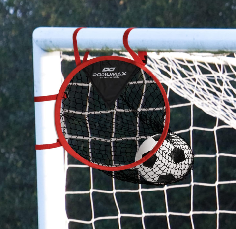 PodiuMax Top Bins Soccer Target Goal, Easy to Attach and Detach to The Goal, Set of 2, for Shooting Accuracy Training