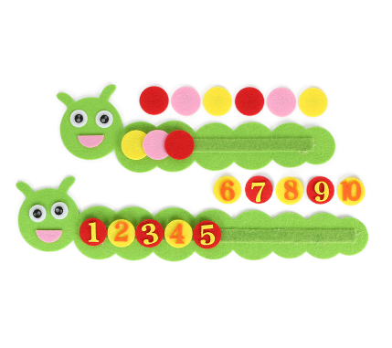 Montessori Toy Caterpillar Puzzle Children Color Classification Number Sorting Early Learning Toys