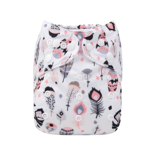 Alva Baby Cloth Diapers Washable Pocket Nappy Diaper for Newborn Without Insert N46