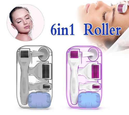 6 In 1 Face Roller Kit for Face Skin Care Tools Facial Massager Effective Facial Roller