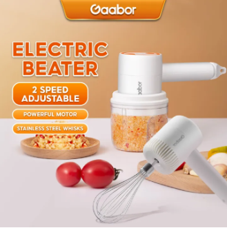 Gaabor Universal Electric Beater Two-Speed Gear and Stainless Steel Double Rod
