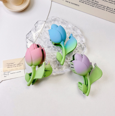 9Cm Tulip Mixed Color Fashion Hair Clamp Hair Accessories